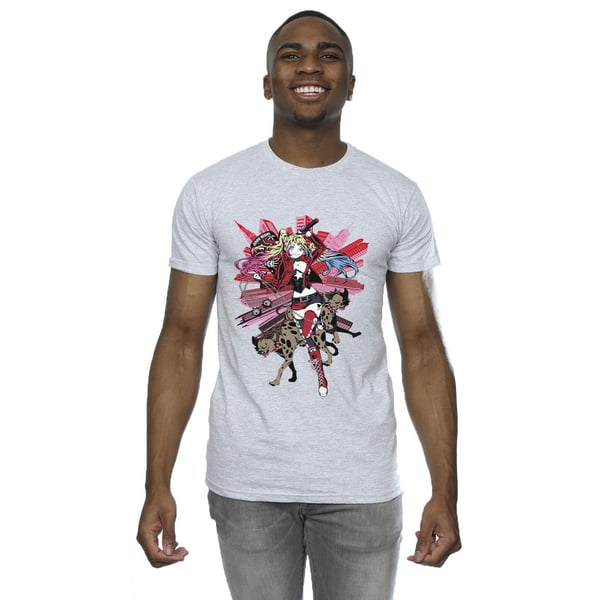 DC Comics Mens Harley Quinn Hyenas T-Shirt