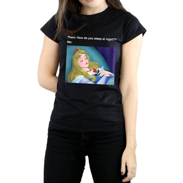 Disney Womens/Ladies Sleeping Beauty Meme Cotton T-Shirt