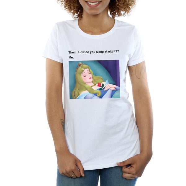 Disney Womens/Ladies Sleeping Beauty Meme Cotton T-Shirt
