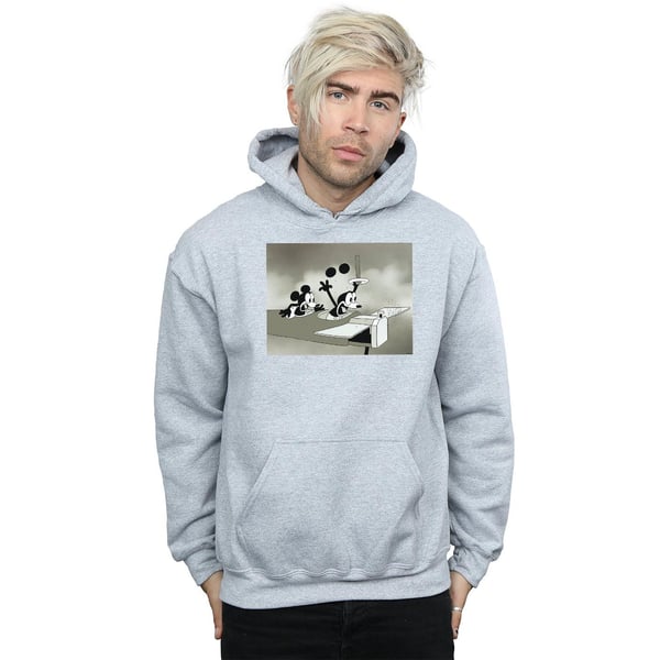 Disney Mens Mickey Mouse Crazy Pilot Hoodie