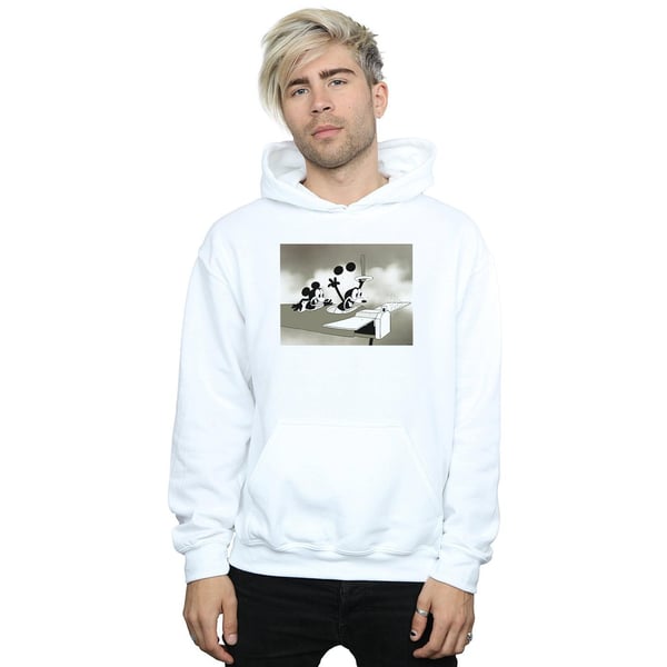 Disney Mens Mickey Mouse Crazy Pilot Hoodie