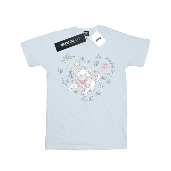 Disney Girls The Aristocats Marie Heart Cotton T-Shirt