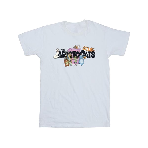 Disney Girls Aristocats Logo Cotton T-Shirt