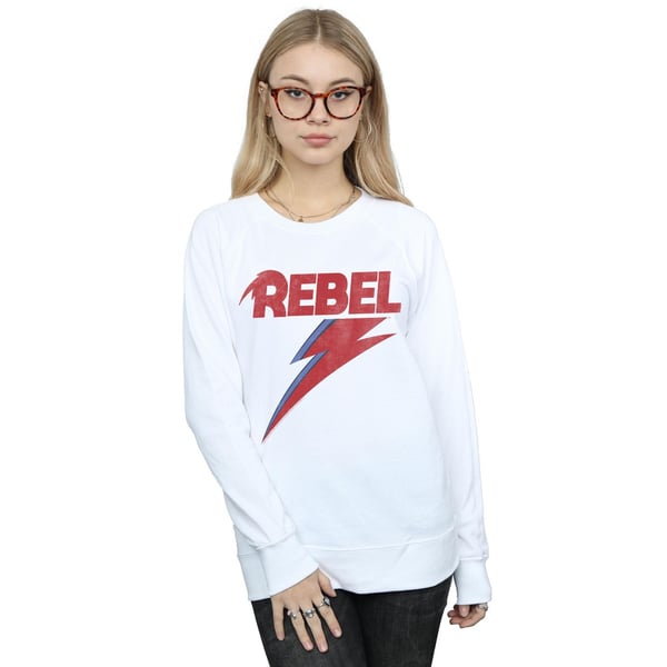 David Bowie Womens/Ladies Distressed Rebel Sweatshirt