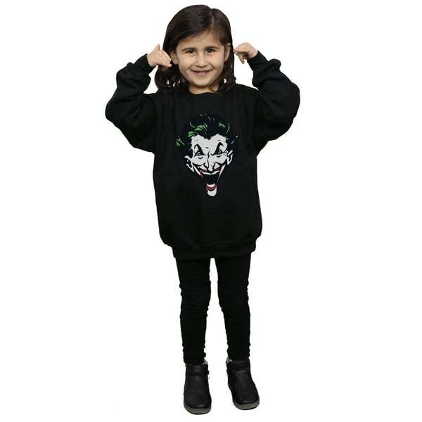 DC Comics Girls The Joker Big Face Sweatshirt