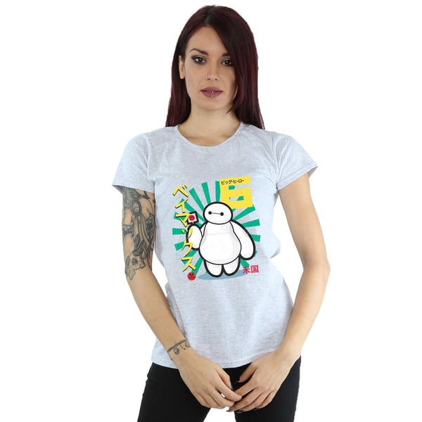 Disney Womens/Ladies Big Hero 6 Baymax Lollypop Cotton T-Shirt