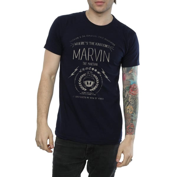 Looney Tunes Mens Where´s The Kaboom Marvin The Martian Cotton T-Shirt