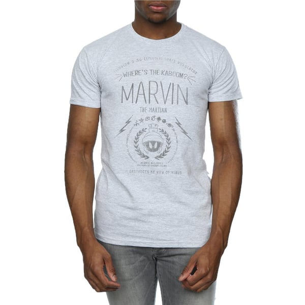 Looney Tunes Mens Where´s The Kaboom Marvin The Martian Cotton T-Shirt