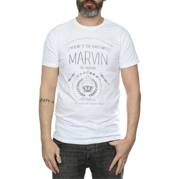 Looney Tunes Mens Where´s The Kaboom Marvin The Martian Cotton T-Shirt