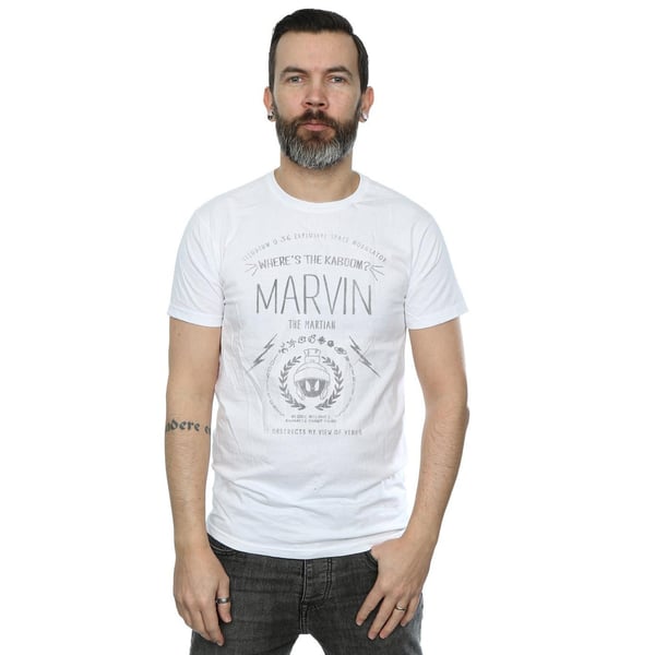 Looney Tunes Mens Where´s The Kaboom Marvin The Martian Cotton T-Shirt