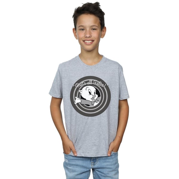 Looney Tunes Boys That´s All Folks Porky Pig T-Shirt