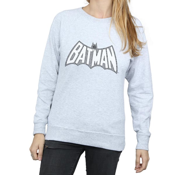 DC Comics Womens/Ladies Batman Retro Crackle Logo Sweatshirt