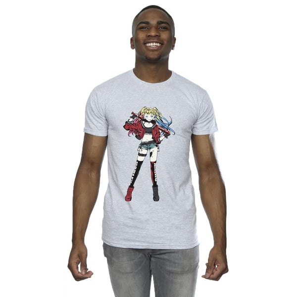 DC Comics Mens Harley Quinn Standing Pose T-Shirt