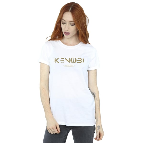 Star Wars Womens/Ladies Obi-Wan Kenobi Logo Cotton Boyfriend T-Shirt
