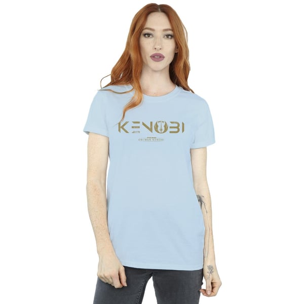 Star Wars Womens/Ladies Obi-Wan Kenobi Logo Cotton Boyfriend T-Shirt