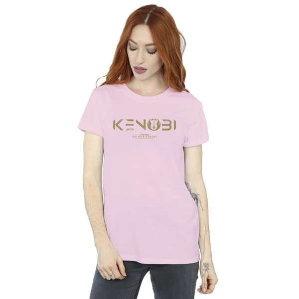 Star Wars Womens/Ladies Obi-Wan Kenobi Logo Cotton Boyfriend T-Shirt