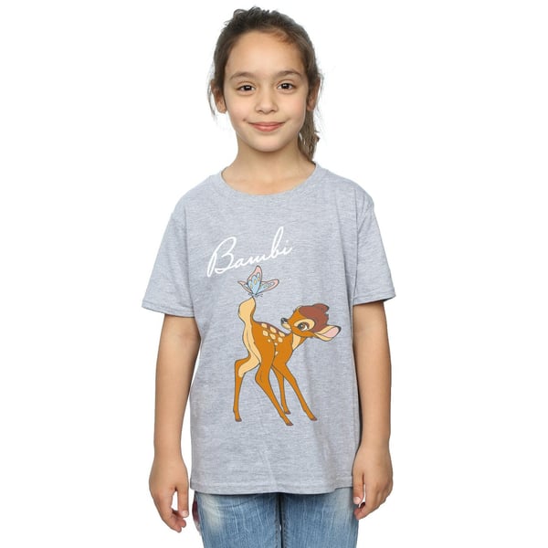 Disney Girls Bambi Butterfly Tail Cotton T-Shirt
