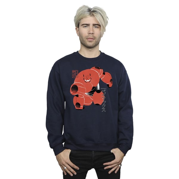Disney Mens Big Hero 6 Baymax Suite Pose Sweatshirt