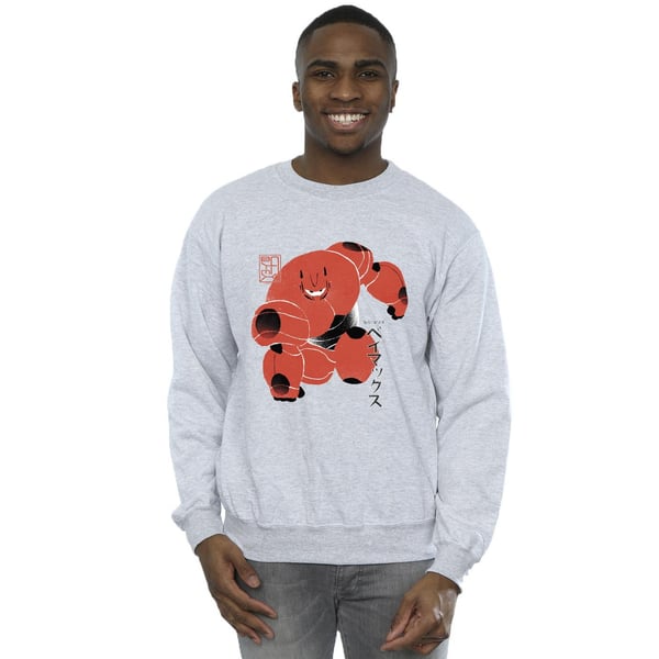 Disney Mens Big Hero 6 Baymax Suite Pose Sweatshirt