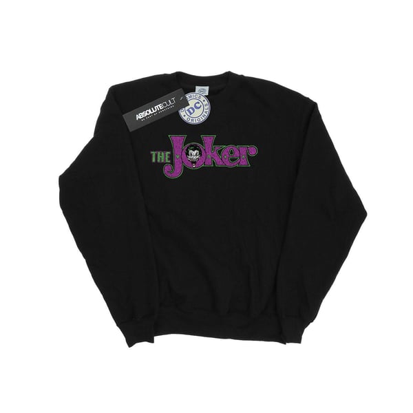 DC Comics Girls The Joker Crackle Logo Sweatshirt