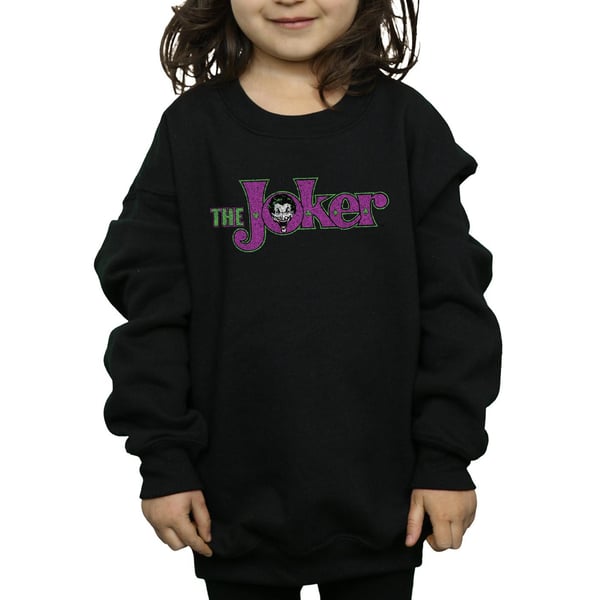 DC Comics Girls The Joker Crackle Logo Sweatshirt