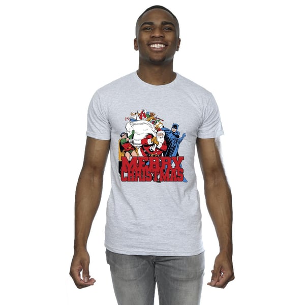 DC Comics Mens Batman Merry Christmas Comic T-Shirt