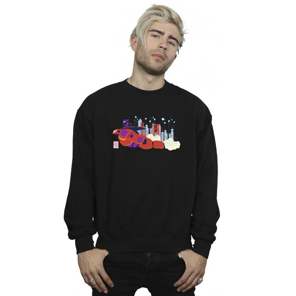 Disney Mens Big Hero 6 Baymax Hiro Bridge Sweatshirt