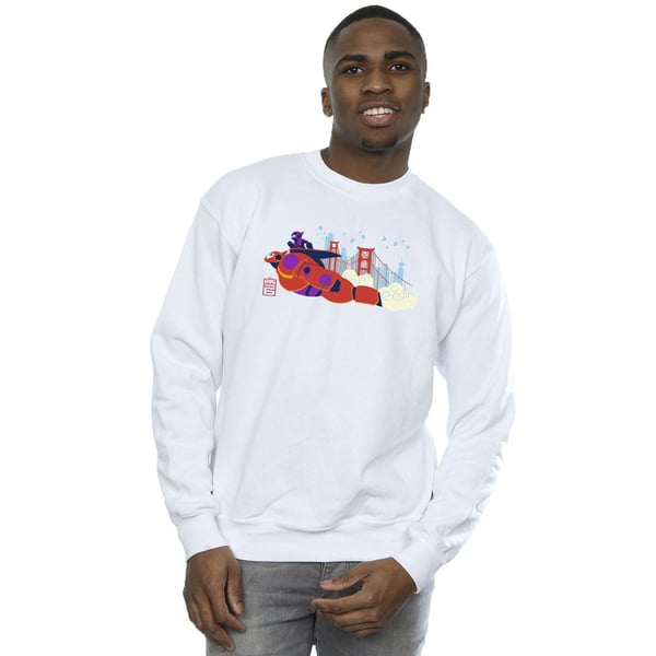 Disney Mens Big Hero 6 Baymax Hiro Bridge Sweatshirt