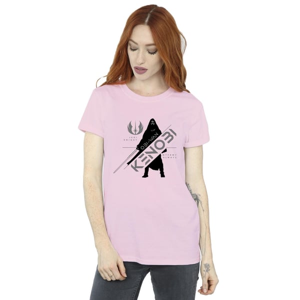 Star Wars Womens/Ladies Obi-Wan Kenobi Jedi Knight Cotton Boyfriend T-Shirt