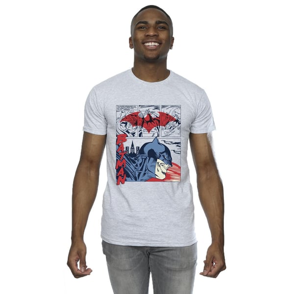 DC Comics Mens Batman Comic Strip T-Shirt