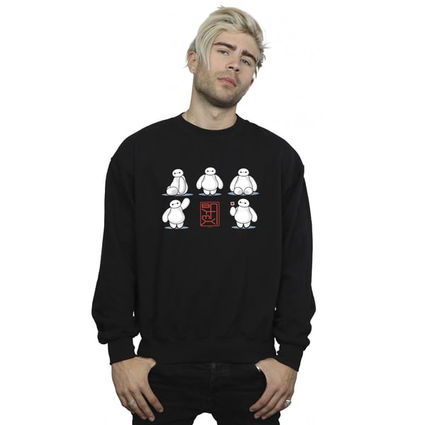 Disney Mens Big Hero 6 Baymax Many Poses Sweatshirt