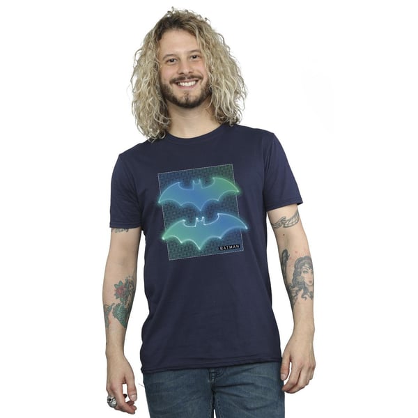 DC Comics Mens Batman Grid Gradient T-Shirt