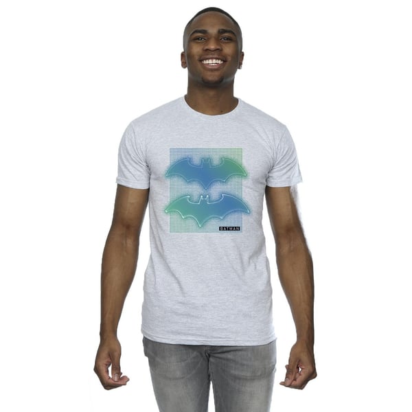 DC Comics Mens Batman Grid Gradient T-Shirt