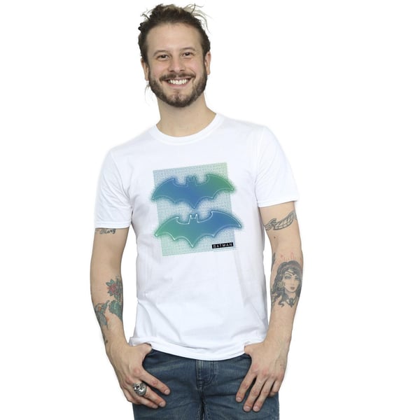 DC Comics Mens Batman Grid Gradient T-Shirt