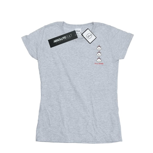 Disney Womens/Ladies Aristocats Marie Breast Print Cotton T-Shirt
