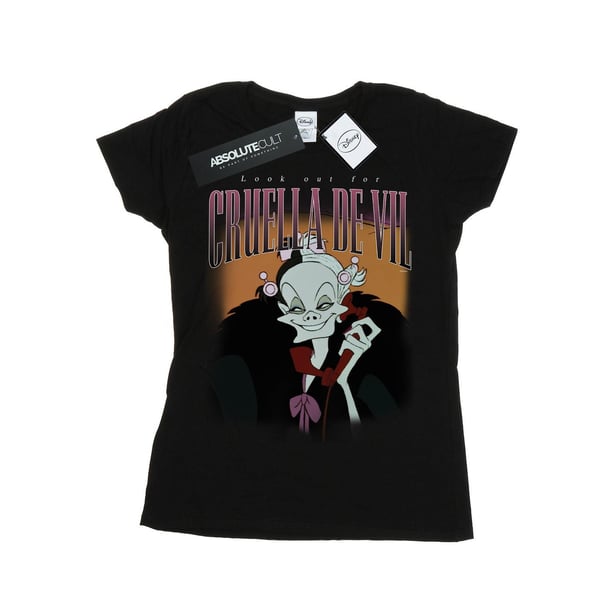 Disney Womens/Ladies Cruella De Vil Homage Cotton T-Shirt