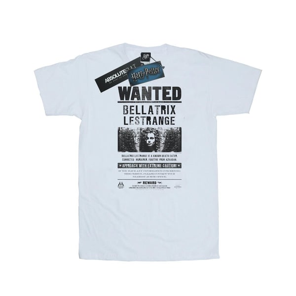 Harry Potter Womens/Ladies Bellatrix Lestrange Wanted Poster Cotton Boyfriend T-Shirt