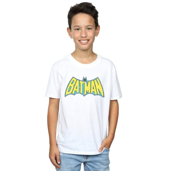 DC Comics Boys Batman Crackle Logo T-Shirt