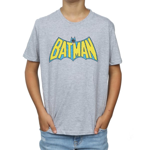 DC Comics Boys Batman Crackle Logo T-Shirt