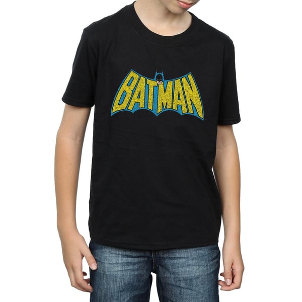 DC Comics Boys Batman Crackle Logo T-Shirt
