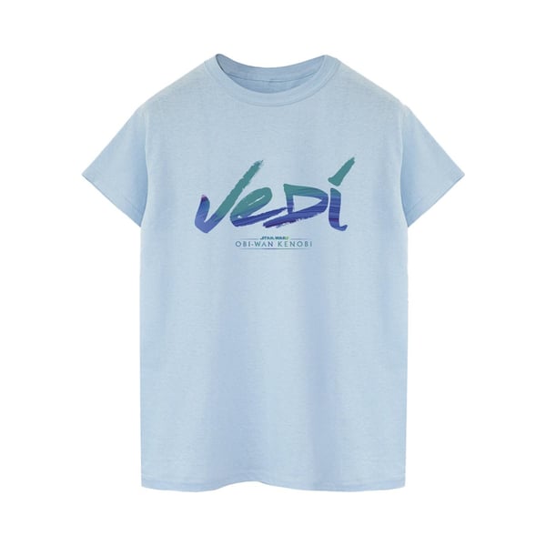 Star Wars Womens/Ladies Obi-Wan Kenobi Jedi Painted Font Cotton Boyfriend T-Shirt