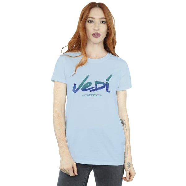 Star Wars Womens/Ladies Obi-Wan Kenobi Jedi Painted Font Cotton Boyfriend T-Shirt