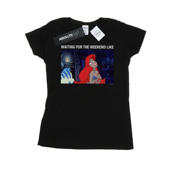 Disney Womens/Ladies The Little Mermaid Waiting For The Weekend Cotton T-Shirt