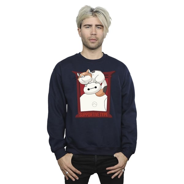 Disney Mens Big Hero 6 Baymax Frame Support Sweatshirt