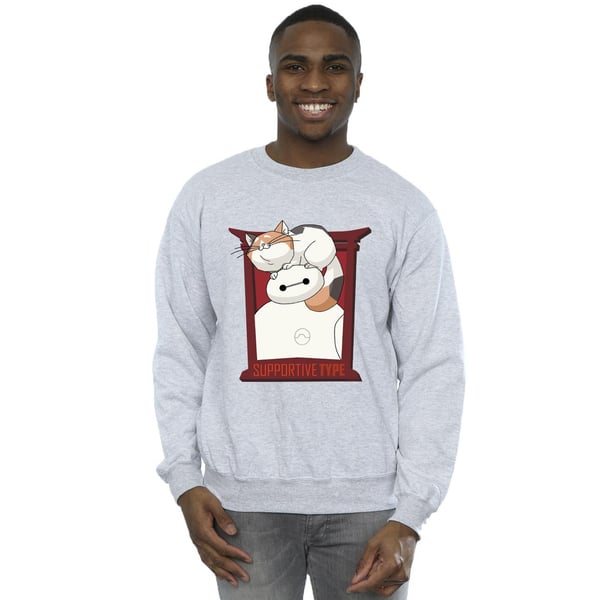 Disney Mens Big Hero 6 Baymax Frame Support Sweatshirt