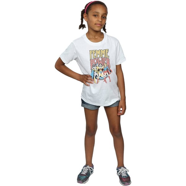 DC Comics Girls Femme Power Cotton T-Shirt