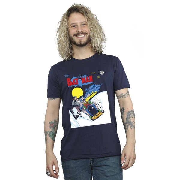 DC Comics Mens Batman Snow Mobile T-Shirt
