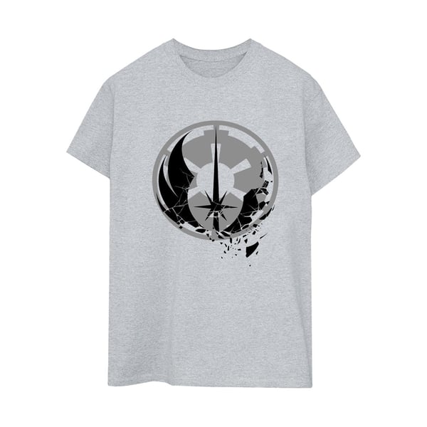 Star Wars Womens/Ladies Obi-Wan Kenobi Fractured Logos Cotton Boyfriend T-Shirt