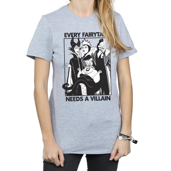 Disney Womens/Ladies Every Fairy Tale Needs A Villain Boyfriend T-Shirt