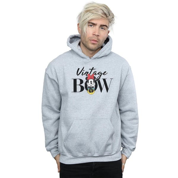 Disney Mens Minnie Mouse Vintage Bow Hoodie